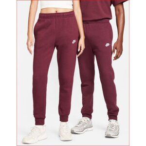 Nike Sportswear Club Fleece Joggers Night Maroon Size Large – Casual Comfort